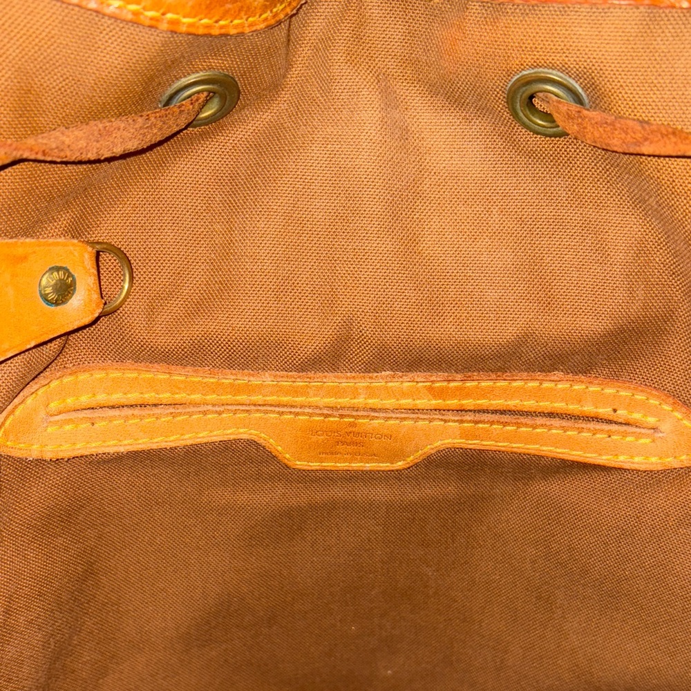 Authentic Vintage Louis Vuitton Dark Brown Monogram Backpack with Dustbag - Picture 12 of 16